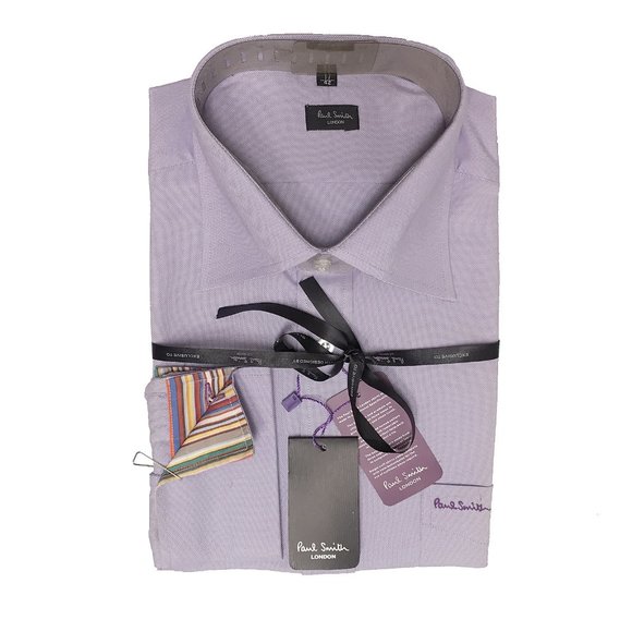 NEW Paul Smith Dress Shirt!  17  Light Purple  Colorful Striped  French Cuffs - Picture 1 of 1